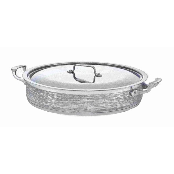 Bon Chef Cucina 9 Qt Pot W/Cover Rain Finish Indbottom 14 3/4" Dia X 3 3/8" H / 9 Qt 60032RAIN - main